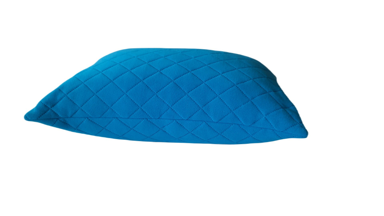 Perna 50x70 matlasata micropolar moale si pufos PolarTech tip Cocolino, culoare Marine, Somnart, vidata [2]