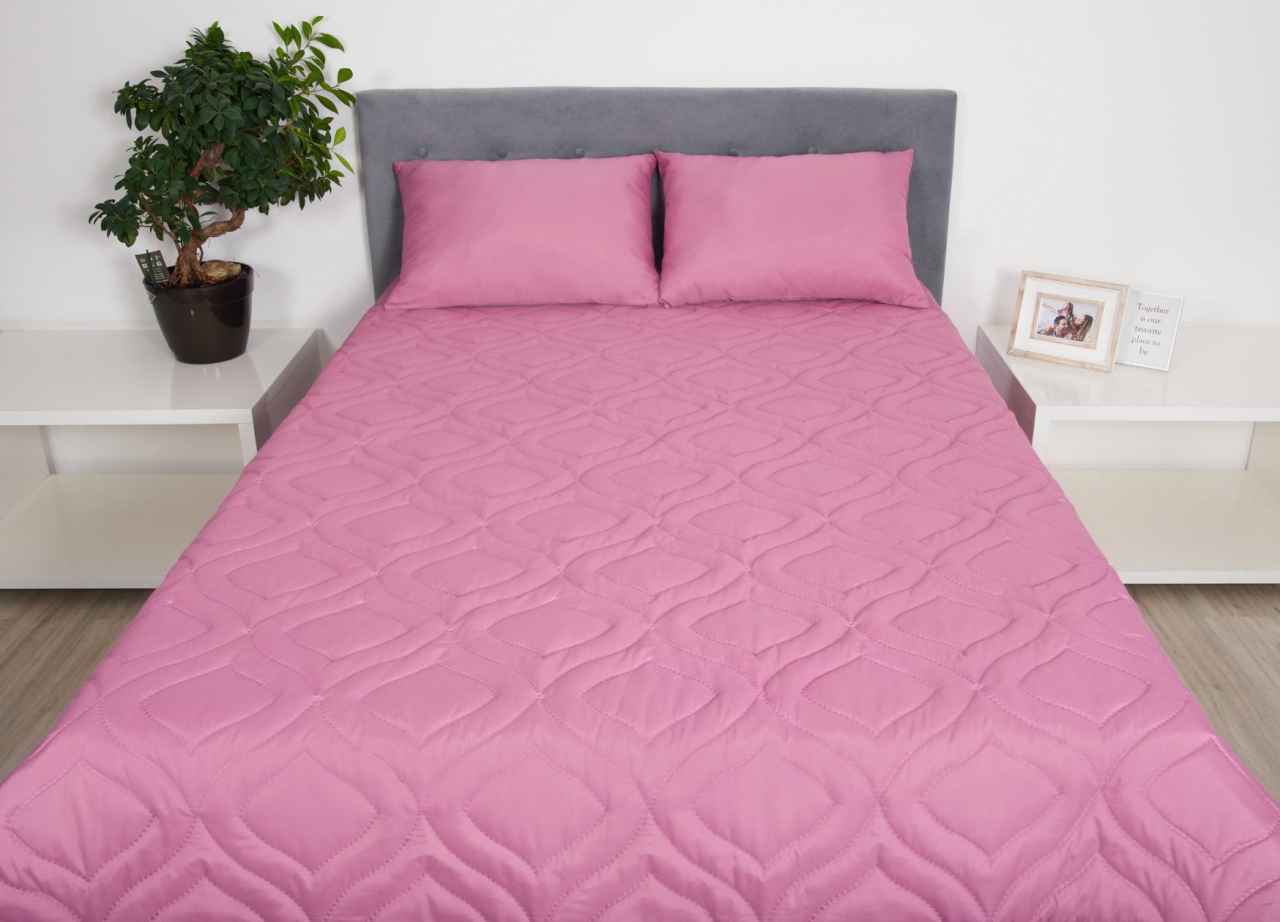 Perna 70x70 Somnart Belina, microfibra, lavabila la masina, vidata, Mauve Orchid [4]