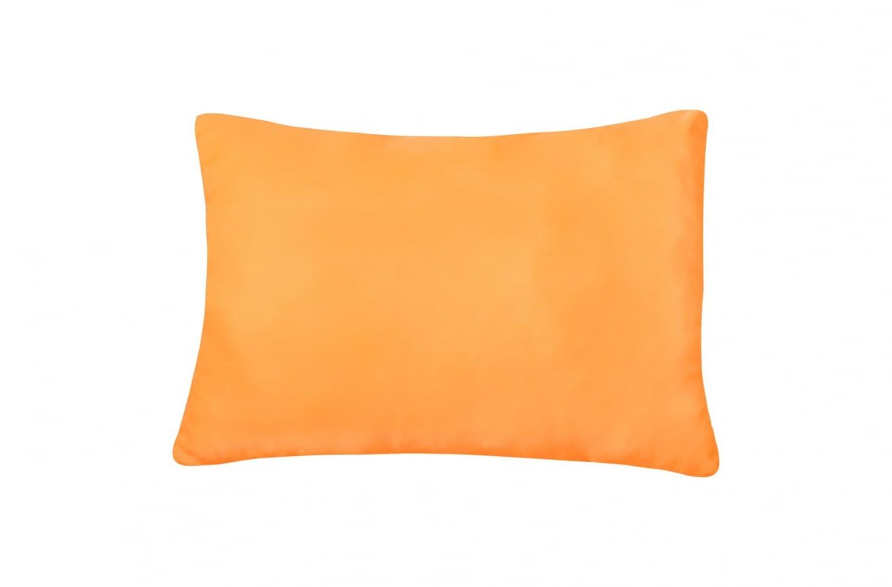 Perna 50x70 Somnart Belina, microfibra, lavabila la masina, vidata, Portocaliu [2]