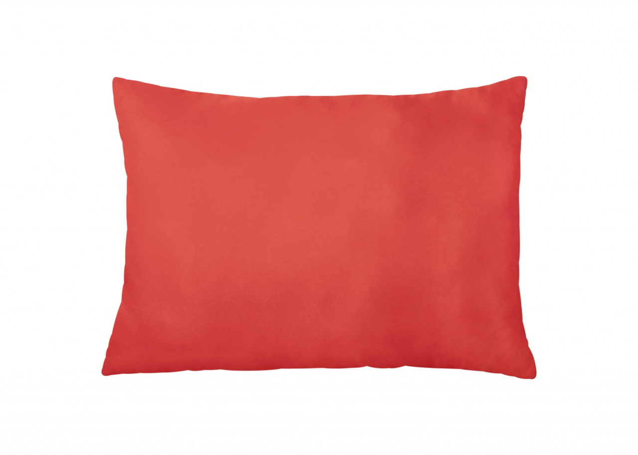 Perna 50x70 Somnart Belina, microfibra, lavabila la masina, vidata, Rosu [2]