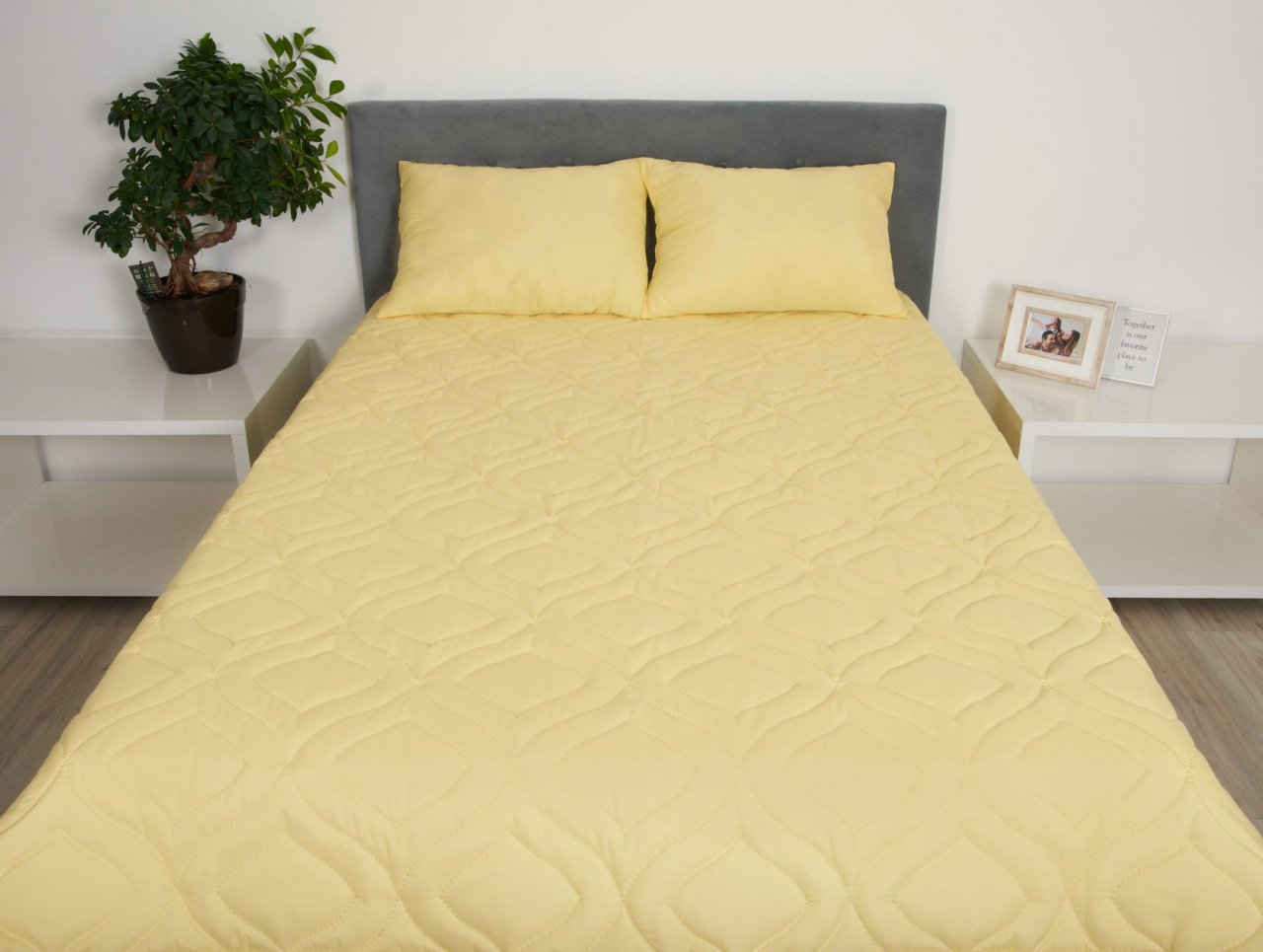 Perna 60x60 Somnart Belina, microfibra, lavabila la masina, vidata, Galben [4]