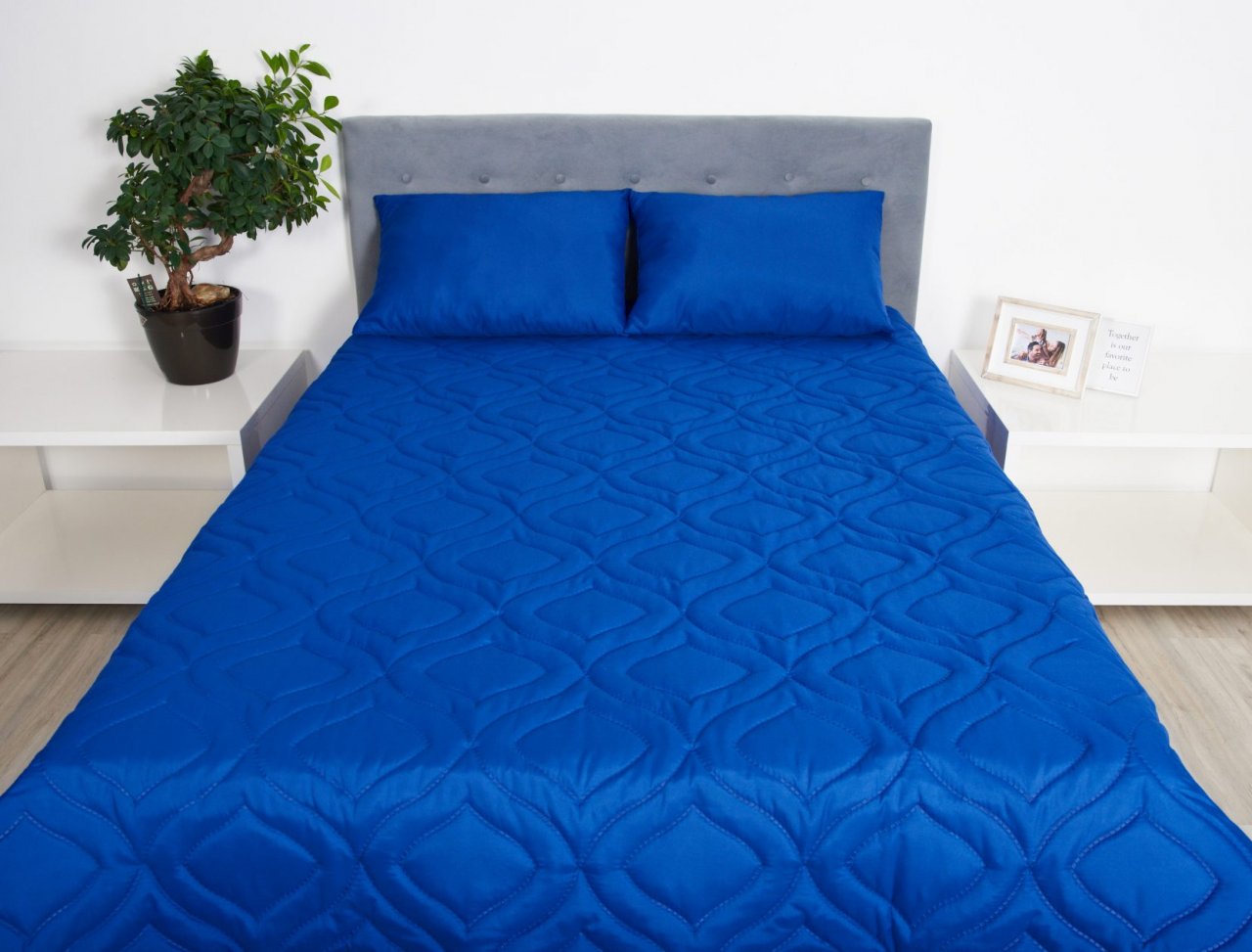 Perna 60x60 Somnart Belina, microfibra, lavabila la masina, vidata, Ultramarin [4]
