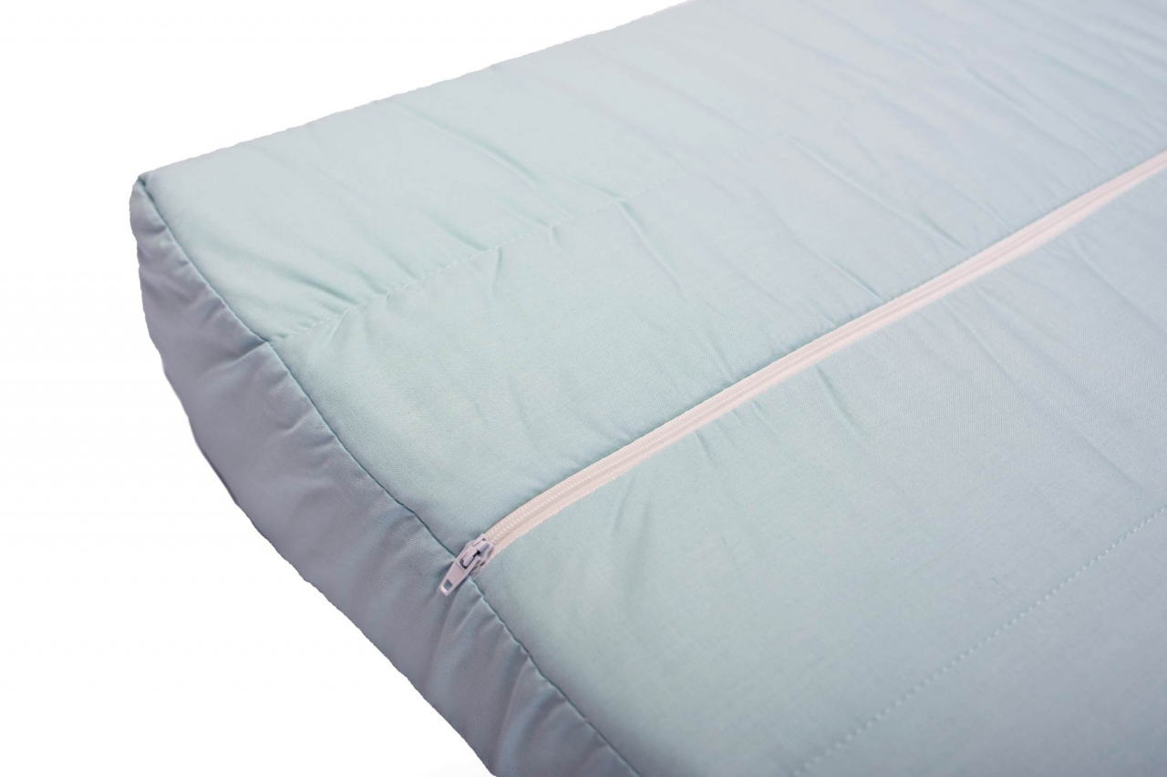 Perna ergonomica Somnart LATEXCEL, 64x40x11 cm, latex natural, husa bumbac 100%, bleu [6]