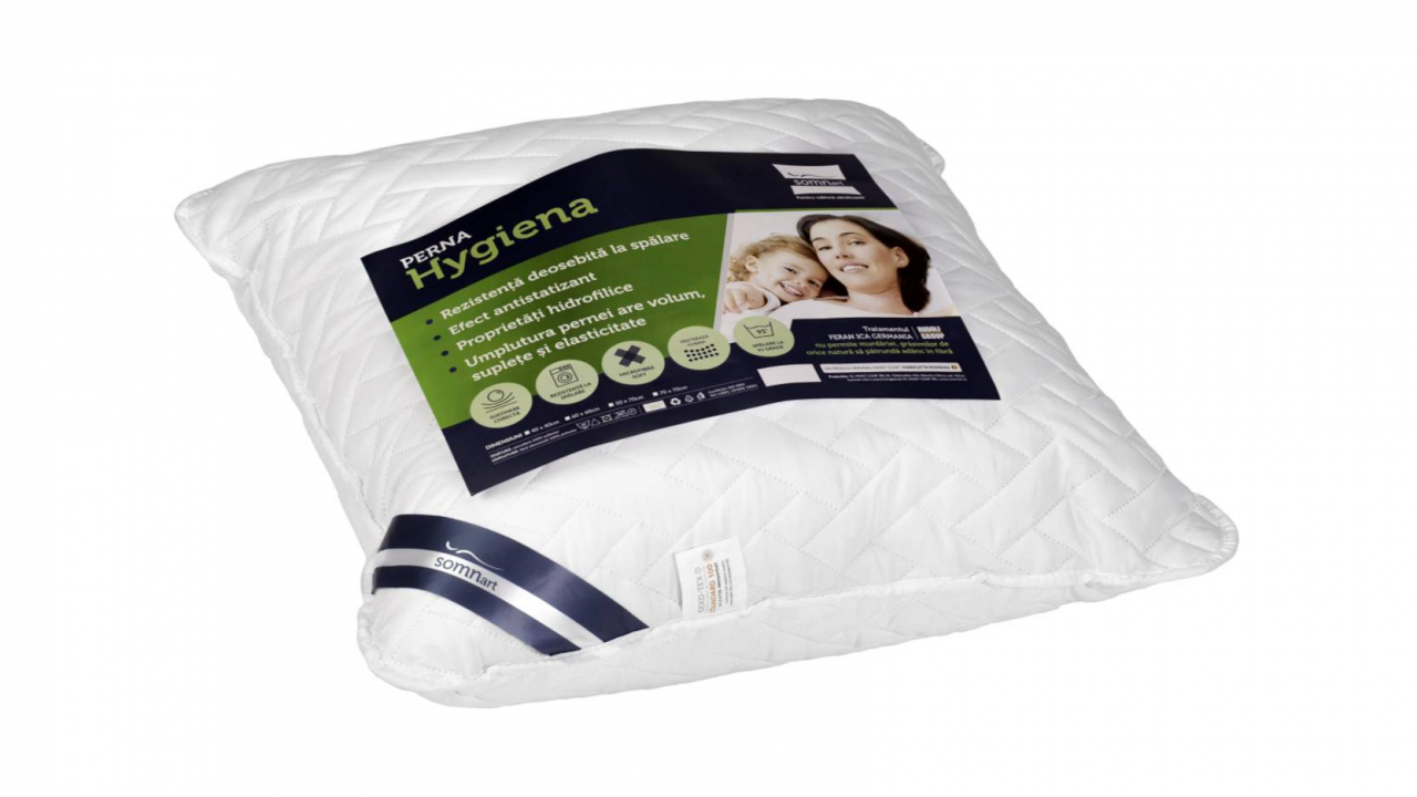 Perna Medicinala 40x40cm Somnart, Hygiena Antistatizanta Hidrofilica, hipoalergenica, bilute Superball, 100% fibra poliester [2]