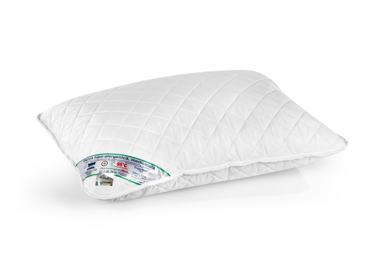 Set 2 Perne Medicinale Hipoalergenice Somnart 50x70cm, HypoallergenicMed, lavabile la 95 grade [3]