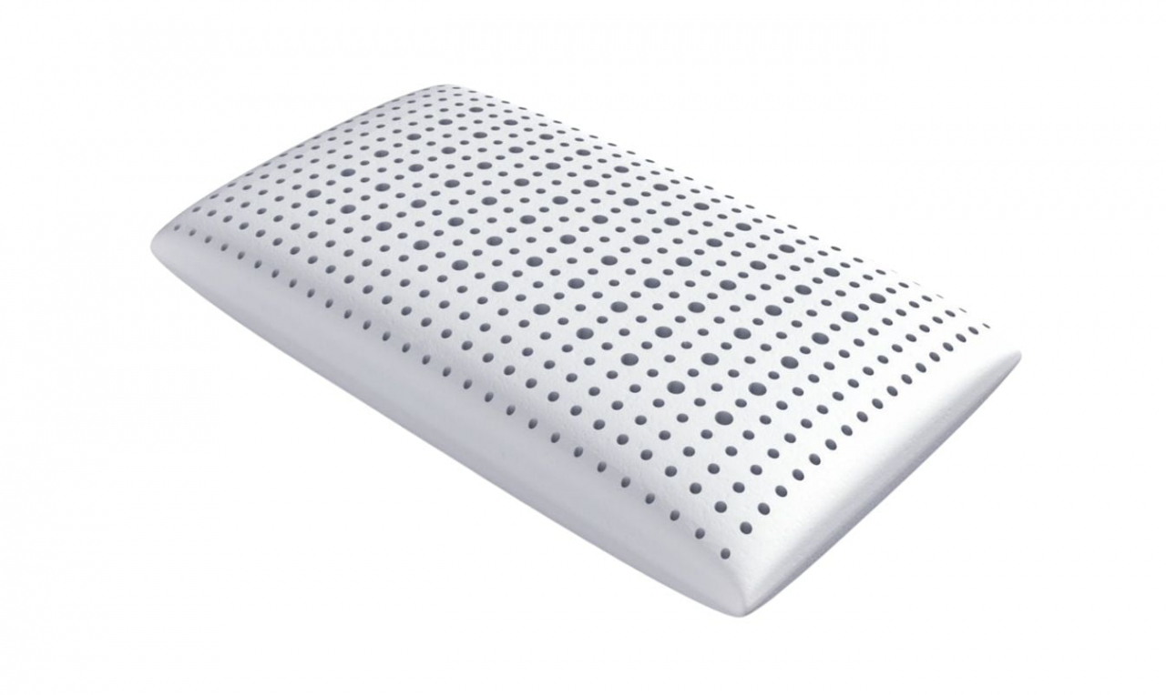 Perna Somnart LATEXCEL, 66x38x14 cm, latex natural, husa bumbac 100%, roz [7]