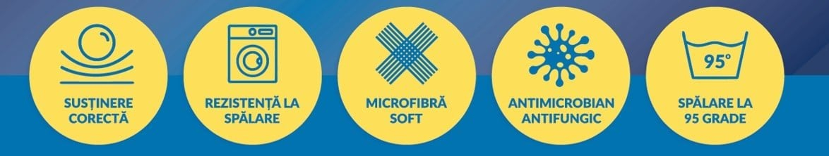 Perna Somnomed Antimicrobiana si Antifungica lavabila la 95°C - 50 x 70 cm, ambalata la geanta cu manere [10]