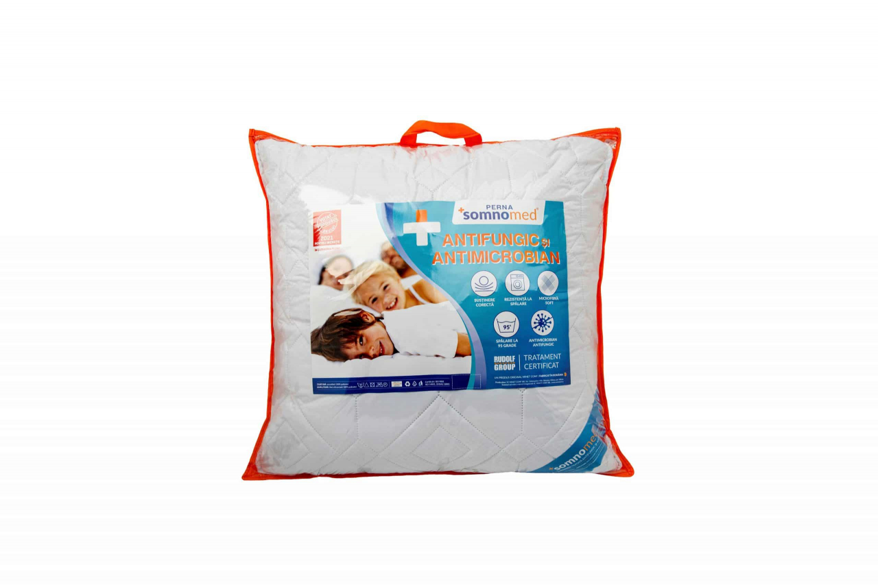 Perna Somnomed Antimicrobiana si Antifungica lavabila la 95°C - 70 x 70 cm, ambalata la geanta cu manere [2]