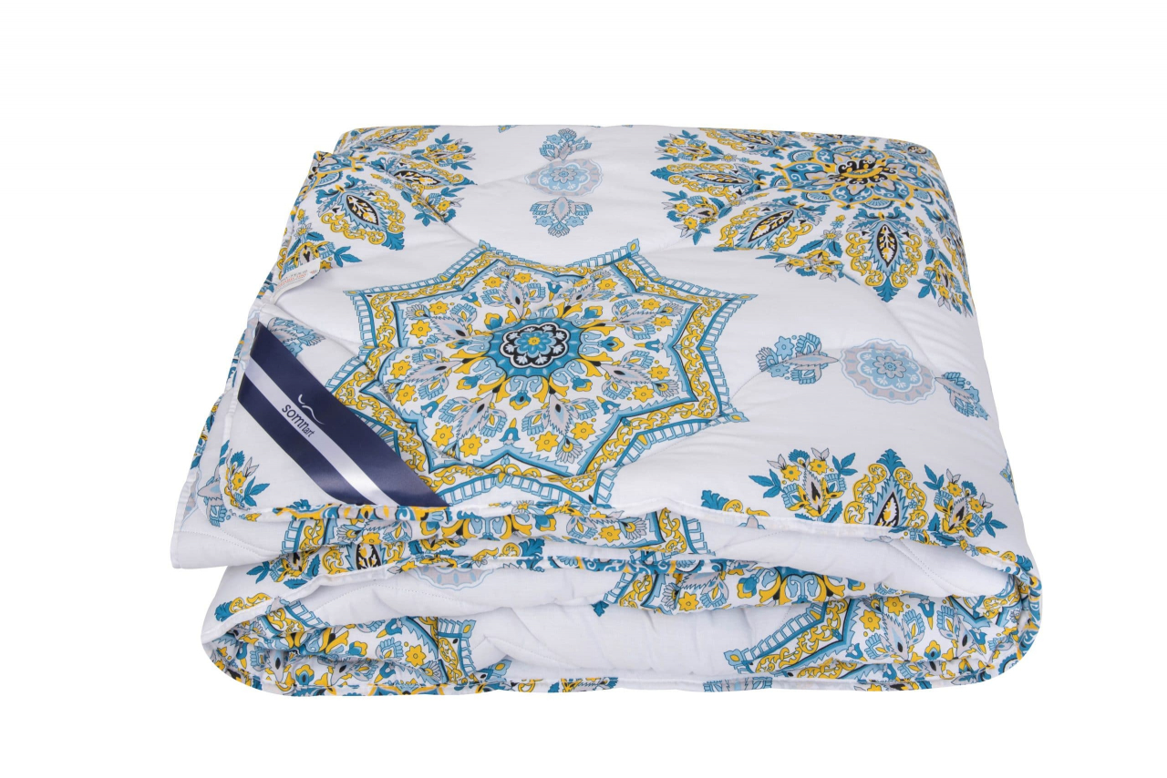 Pilota de iarna matlasata Armonia Somnart, 180x200 cm, policotton imprimat, sezon rece, 400 g/mp [2]