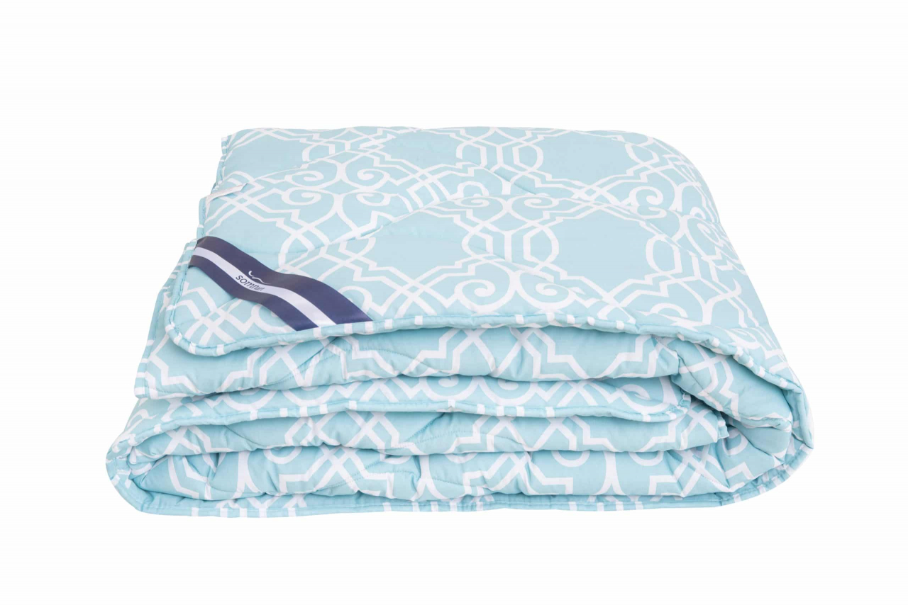 Pilota de iarna matlasata Electra Somnart, 200x220 cm, policotton imprimat, sezon rece, 400 g/mp [3]