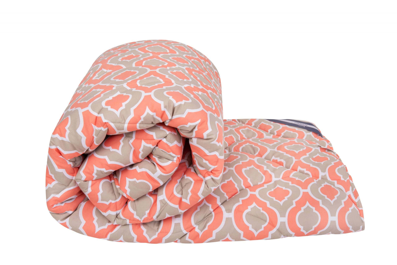 Pilota de iarna matlasata Iris Somnart, 200x220 cm, policotton imprimat, sezon rece, 400 g/mp [2]