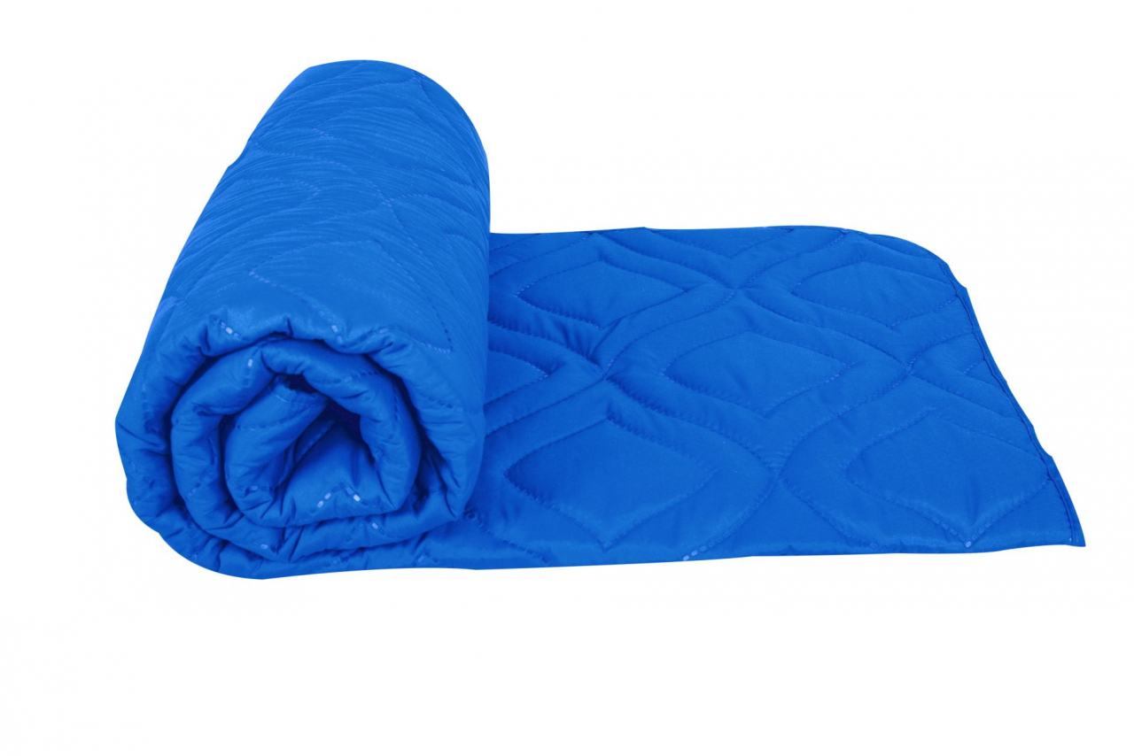 Pilota de vară 200x220 Somnart Belina, microfibra, lavabila la masina, vidata, Albastru [2]