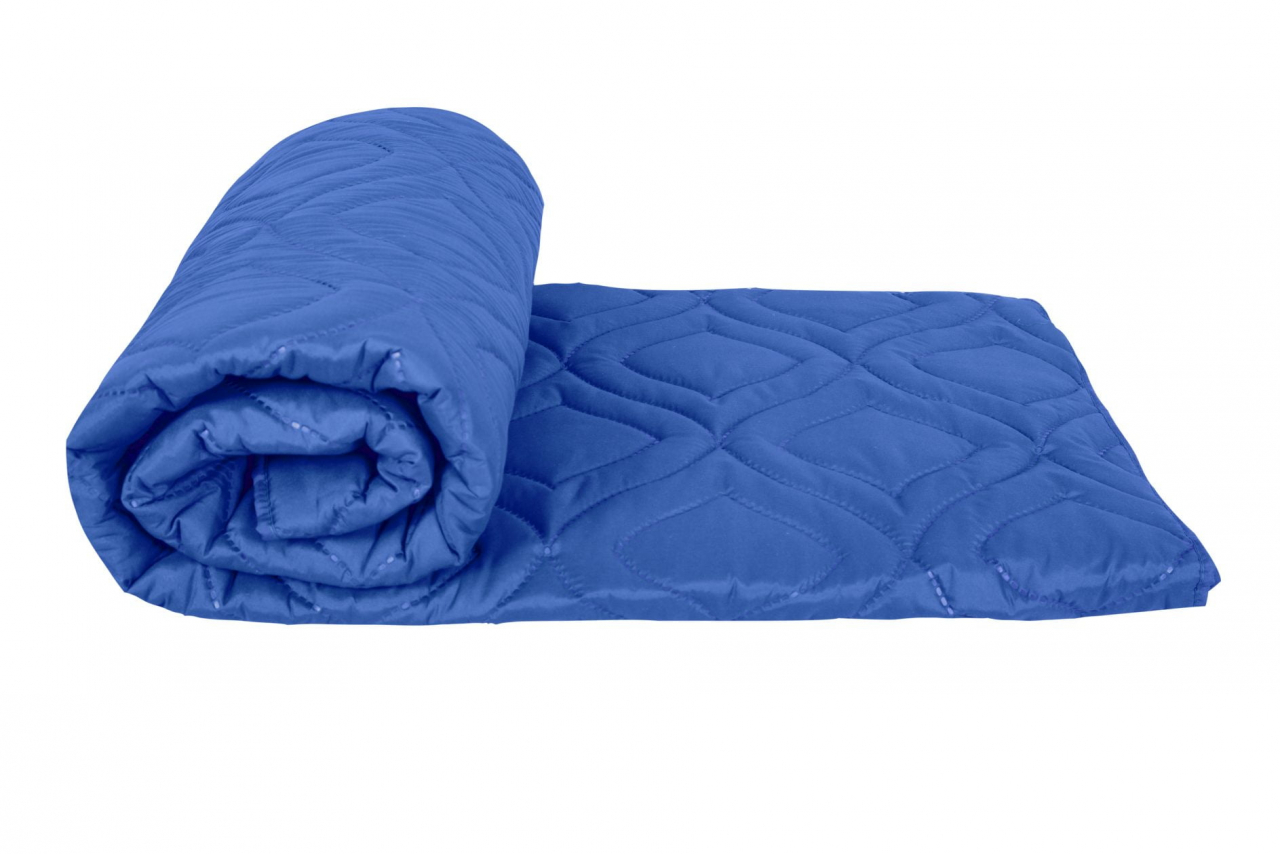 Pilota de vară 150x200 Somnart Belina, microfibra, lavabila la masina, vidata, Ultramarin [2]