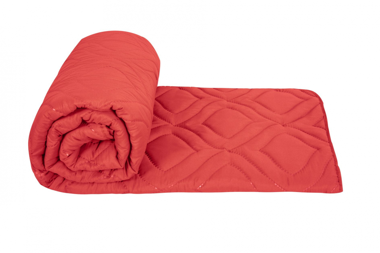 Pilota de vară 180x200 Somnart Belina, microfibra, lavabila la masina, vidata, Rosu [2]