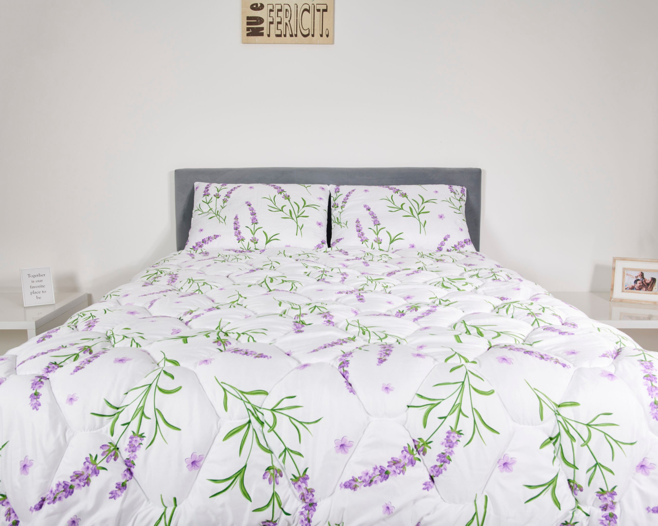 Pilota matlasata Lavanda Confort Somnart, 140x200 cm, 250 g, microfibra, primavara-toamna [3]