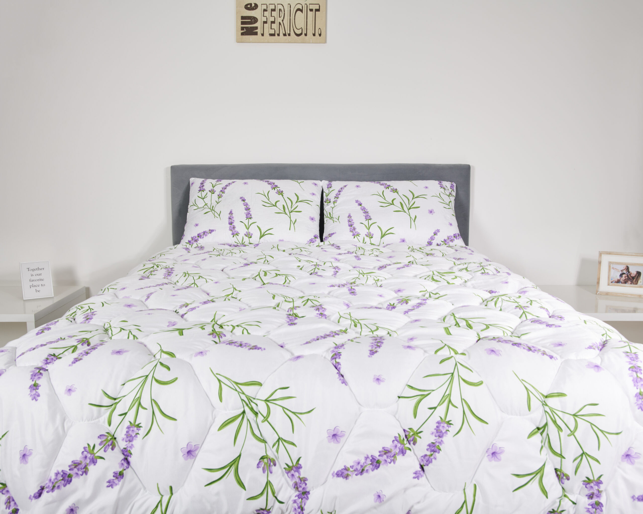Pilota matlasata Lavanda Confort Somnart, 180x200 cm, 350 g, microfibra, iarna [3]