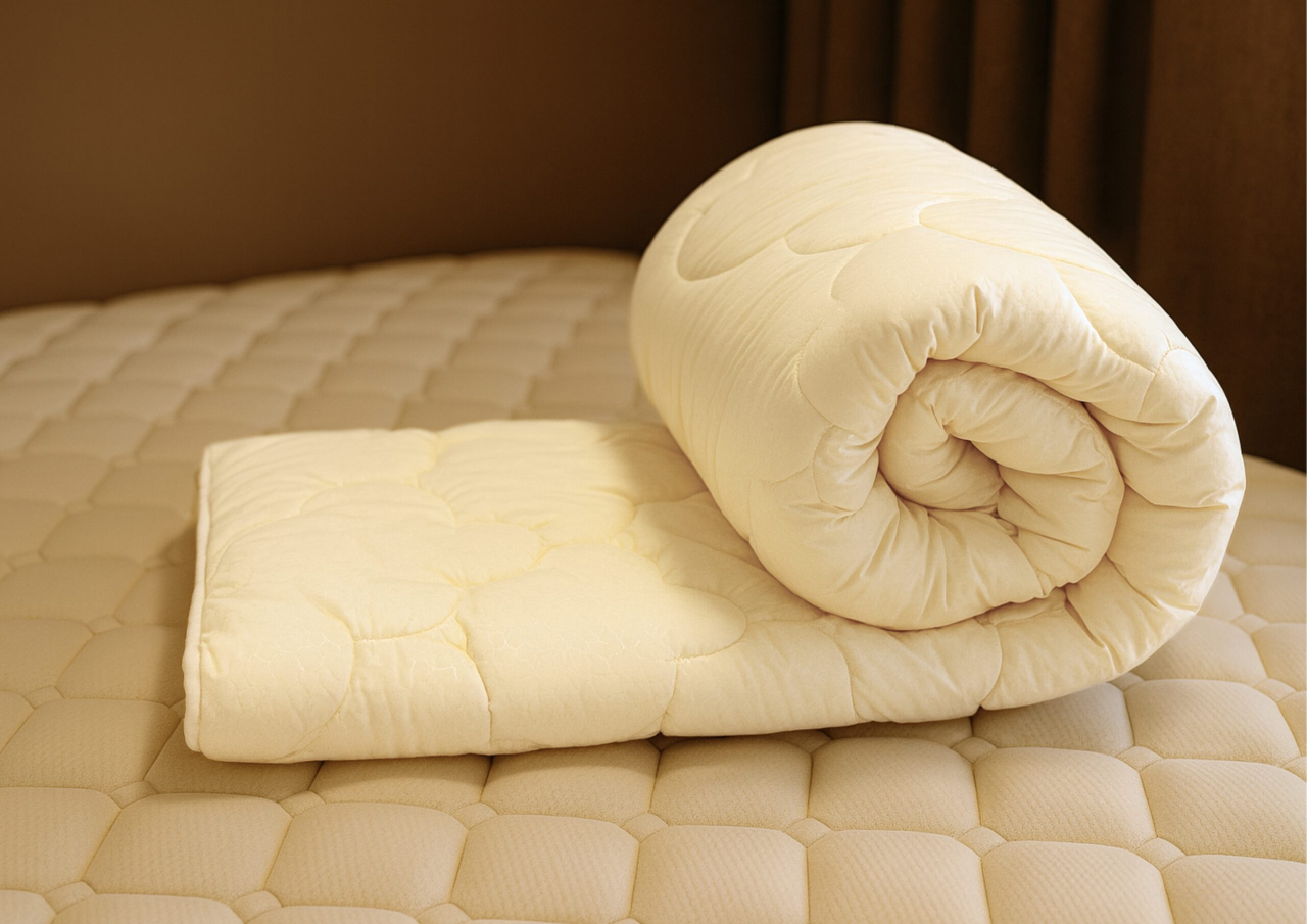 Pilota Selina Ivoire 180×200, Somnart, matlasata, umplutura medie-groasa 300 gr/mp, pentru primavara – toamna [2]