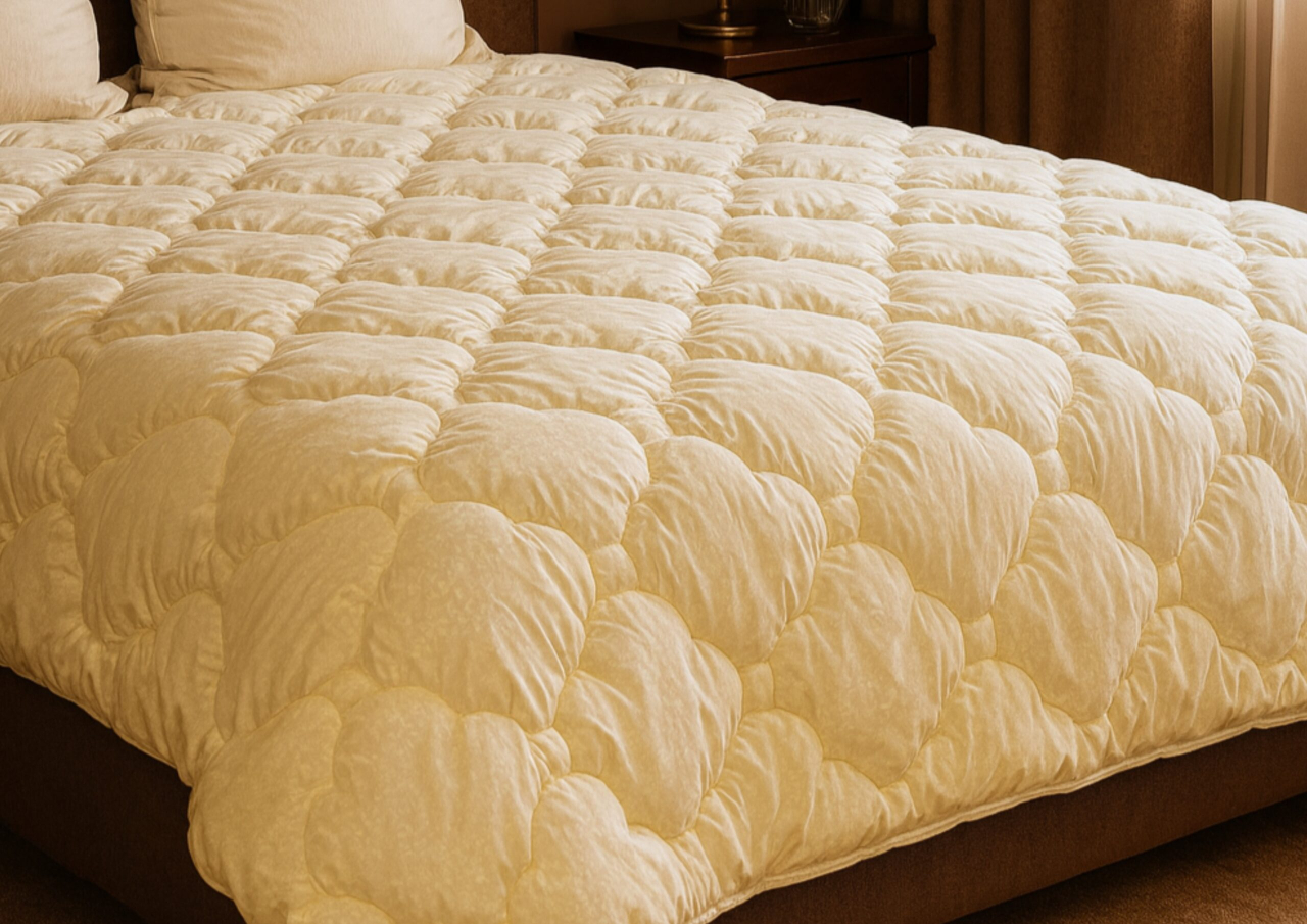 Pilota Selina Ivoire 180×200, Somnart, matlasata, umplutura medie-groasa 300 gr/mp, pentru primavara – toamna [3]