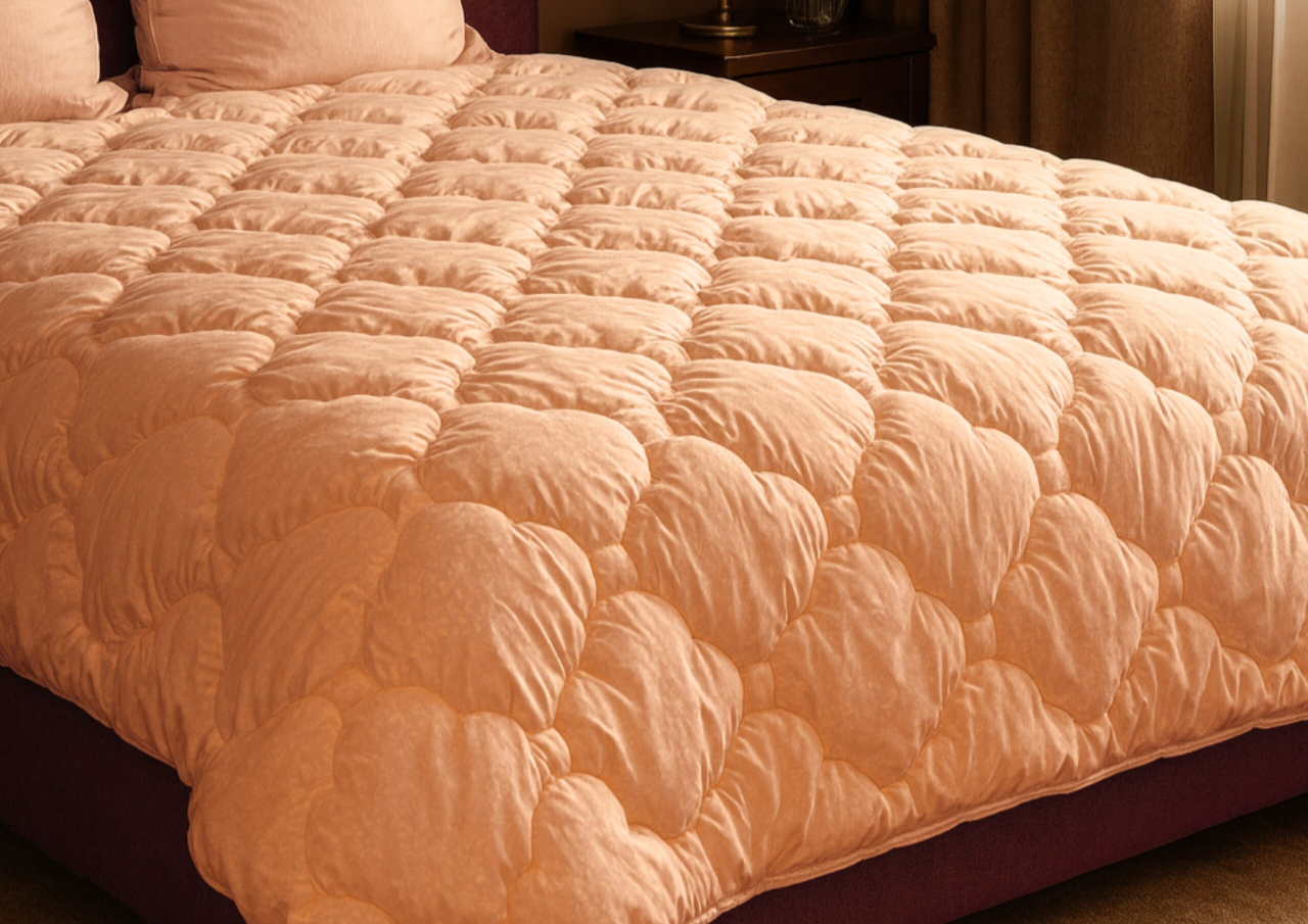 Pilota Selina Somon 180×200, Somnart, matlasata, umplutura medie-groasa 300 gr/mp, pentru primavara – toamna [3]