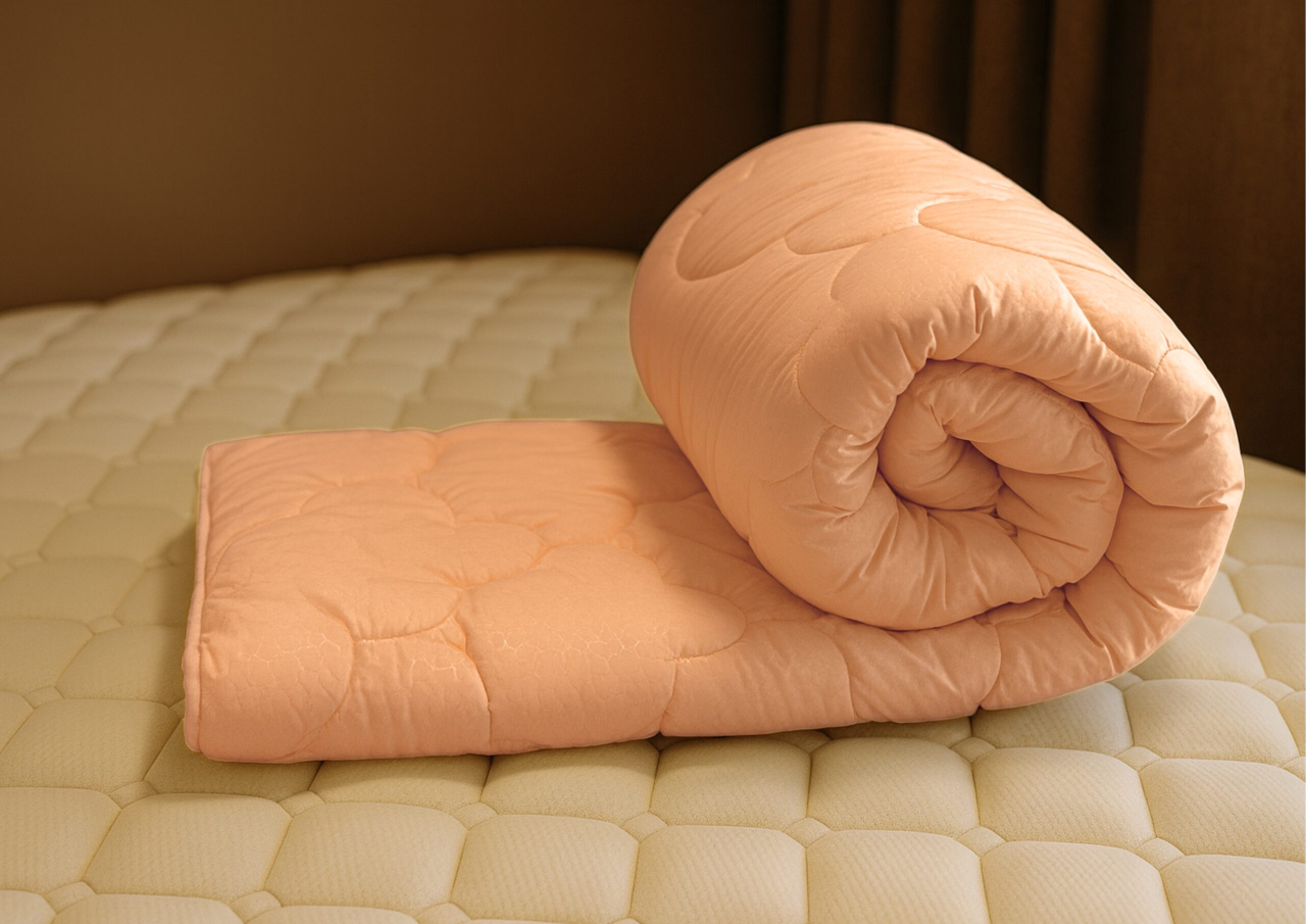 Pilota Selina Somon 200×220, Somnart, matlasata, umplutura medie-groasa 300 gr/mp, pentru primavara – toamna [2]