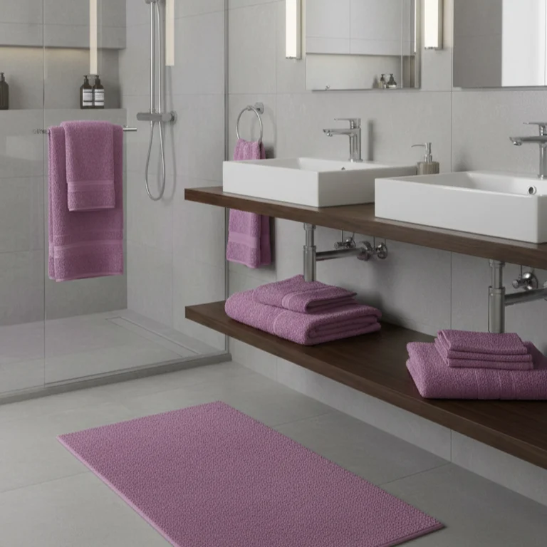 Prosop baie luxury din bumbac 100%,600g/mp,mov-G091 [2]