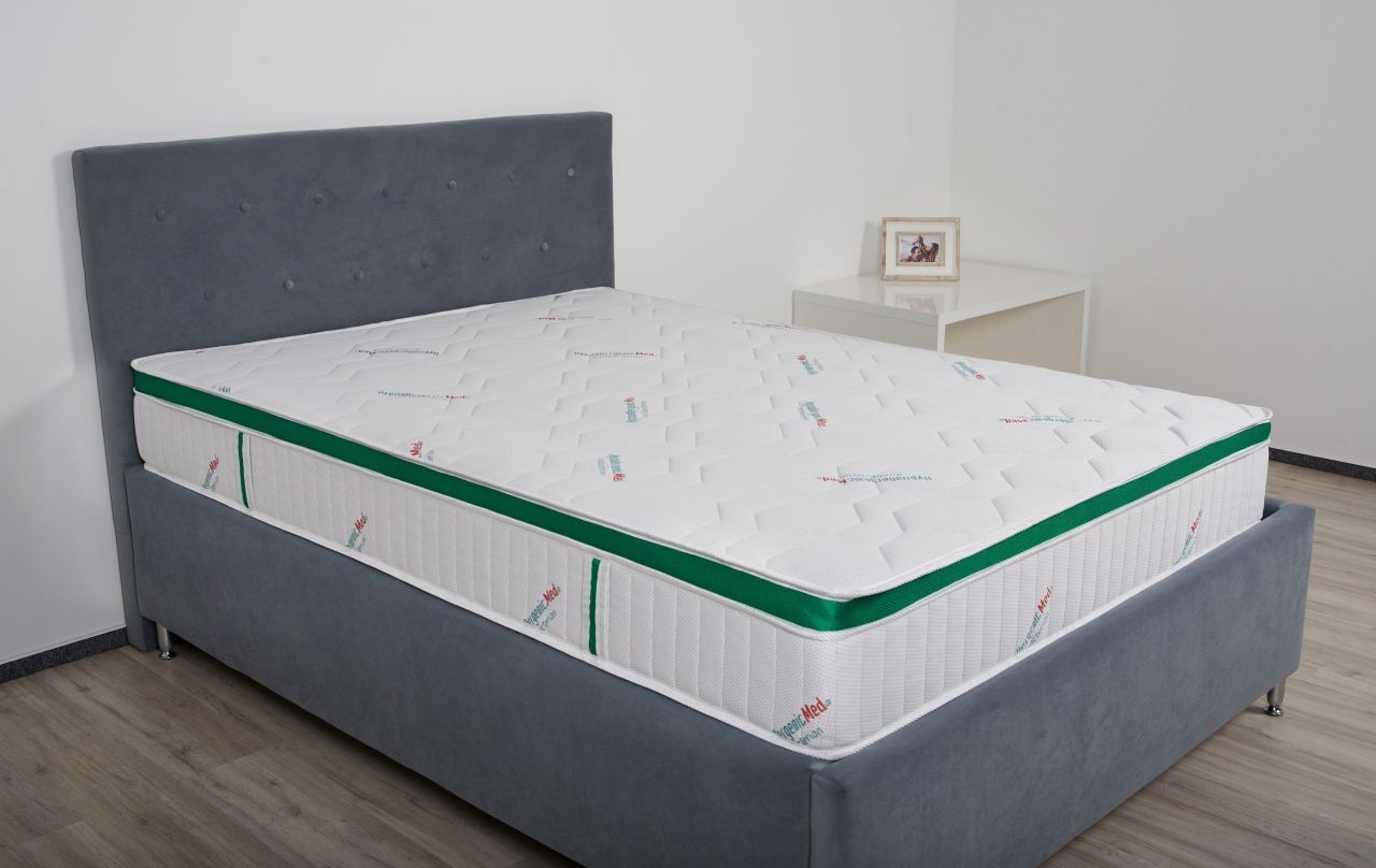 Saltea cu arcuri HypoallergenicMed Primo Protect 140x200, înălțime 23 cm, ortopedică, husă tratament antialergic, fermitate mediu-tare, sistem aerisire 3D [6]