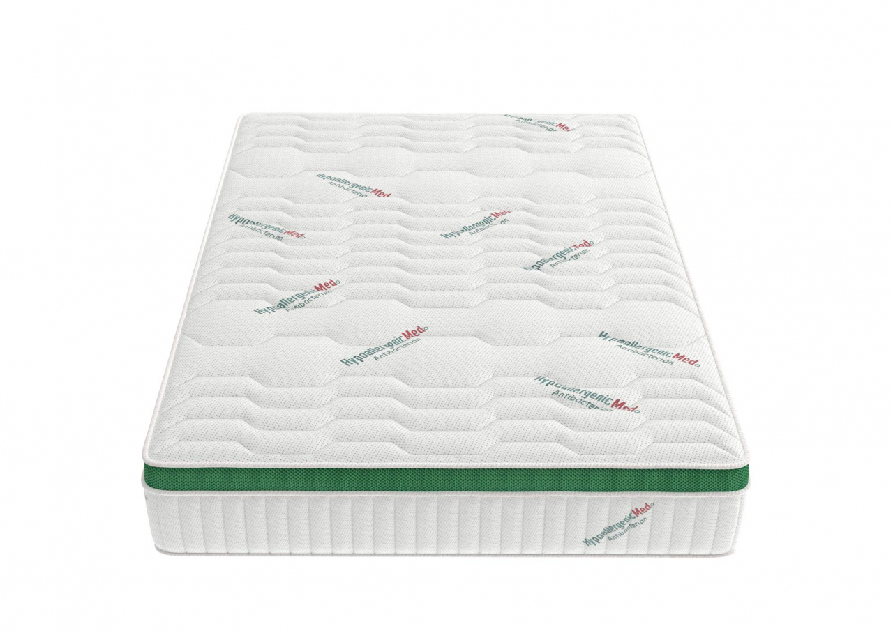 Saltea cu arcuri HypoallergenicMed Primo Protect 180x200, înălțime 23 cm, ortopedică, husă tratament antialergic, fermitate mediu-tare, sistem aerisire 3D [9]