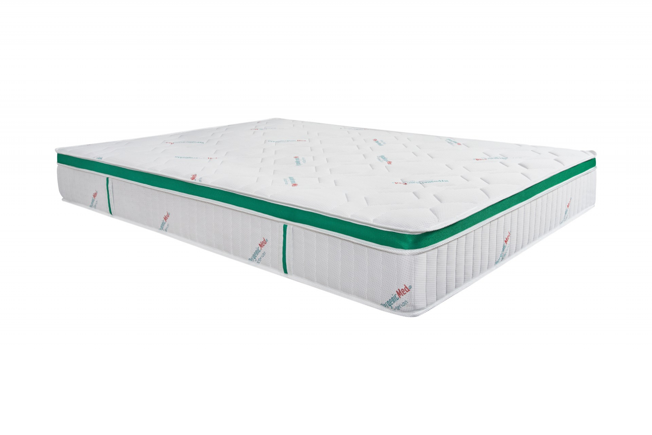 Saltea cu arcuri HypoallergenicMed Primo Protect 90x200, înălțime 23 cm, ortopedică, husă tratament antialergic, fermitate mediu-tare, sistem aerisire 3D [13]