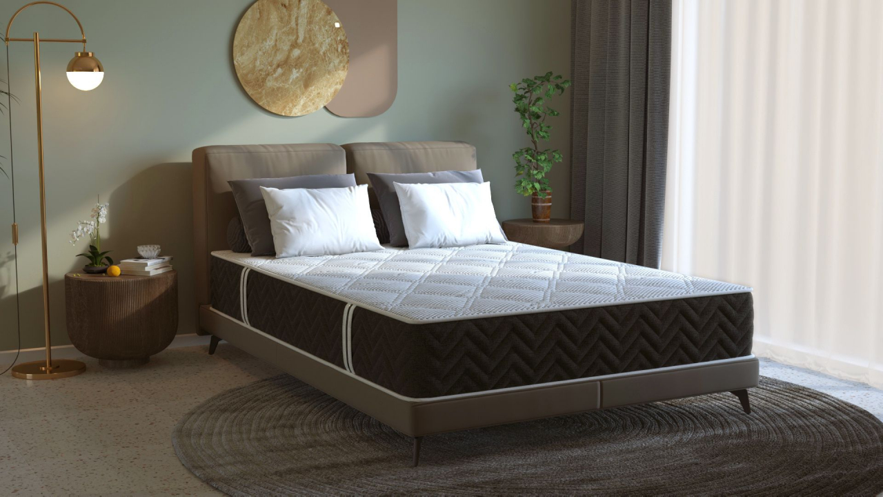 Saltea cu arcuri Pocket Somnart 2Face Confort 120x200, inaltime 22 cm, husa nedetasabila, manere, fermitate medie [3]