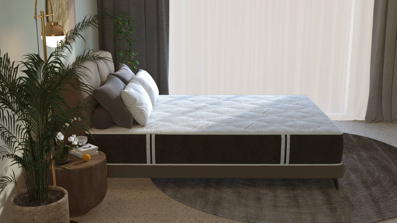 Saltea cu arcuri Pocket Somnart 2Face Confort 120x200, inaltime 22 cm, husa nedetasabila, manere, fermitate medie [5]