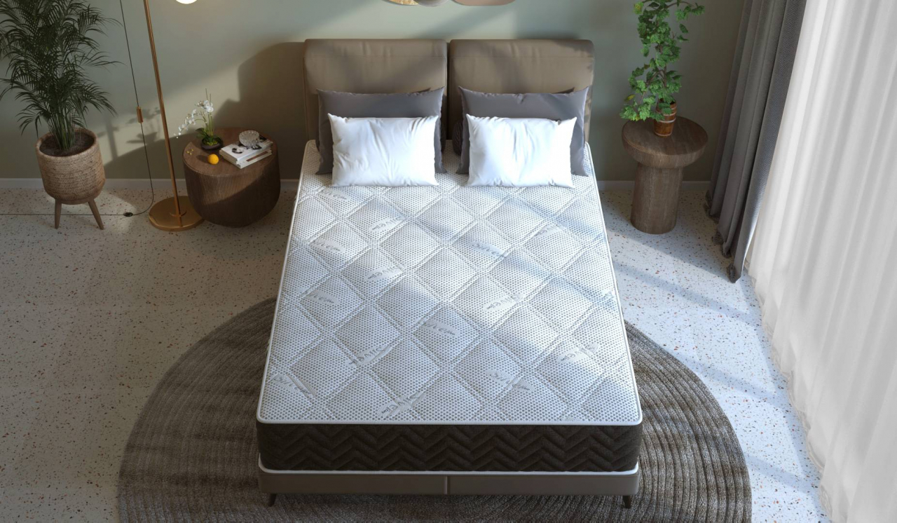 Saltea cu arcuri Pocket Somnart 2Face Confort 180x200, inaltime 22 cm, husa nedetasabila, manere, fermitate medie [4]