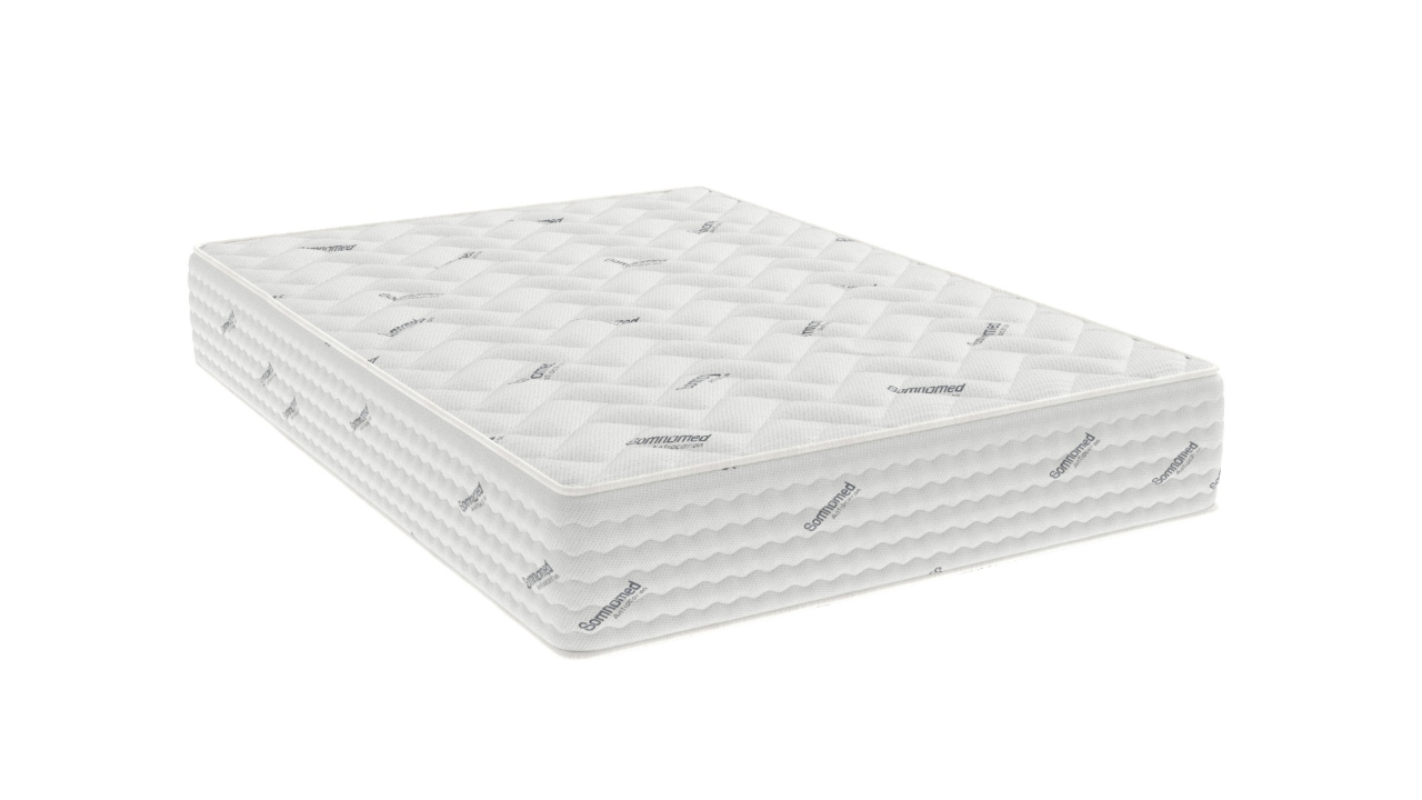 Saltea cu arcuri Pocket Somnomed Comfort Fit HoReCa 120x200, înălțime 30 cm, spumă cu memorie, husa tratament antiacarieni, fermitate mediu-tare [10]