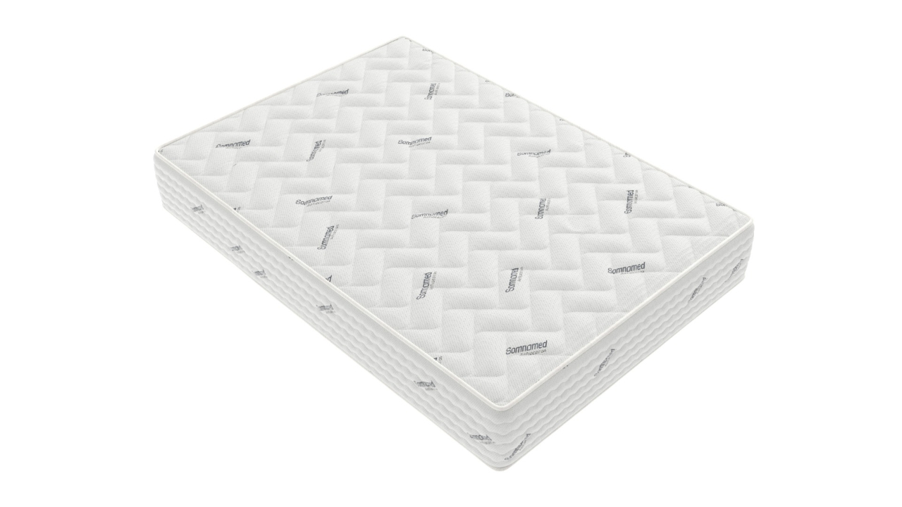 Saltea cu arcuri Pocket Somnomed Comfort Fit HoReCa 120x200, înălțime 30 cm, spumă cu memorie, husa tratament antiacarieni, fermitate mediu-tare [9]