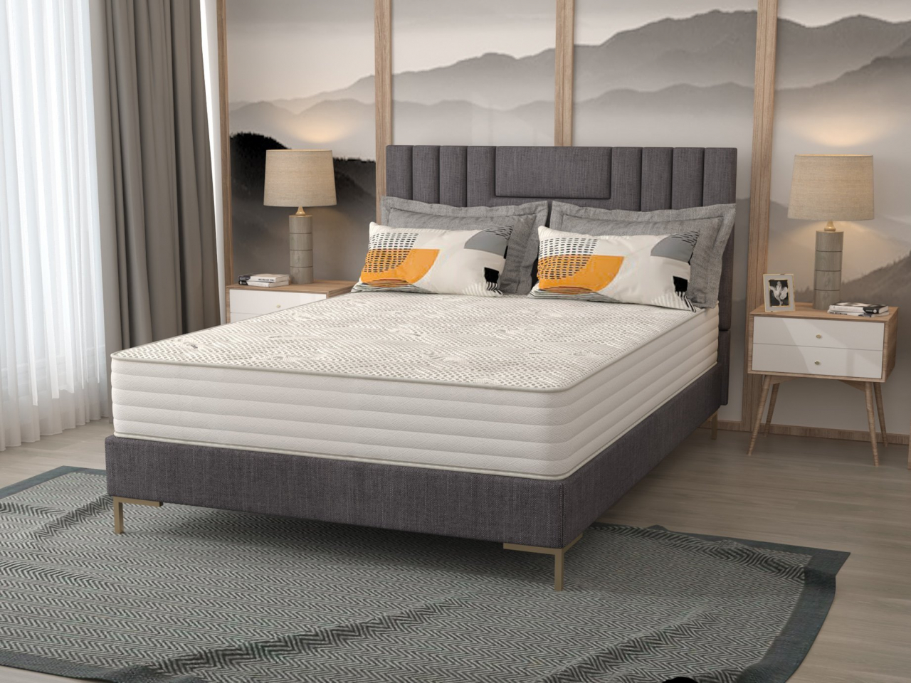 Saltea cu arcuri Silver Protect 4 HOTEL 90x200, inaltime 25 cm, ortopedica, duritate extra ferma [3]