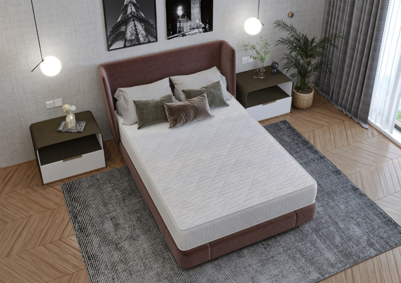 Saltea cu arcuri SomnART DORMA 100x200, înălțime 20 cm, ortopedică, husă matlasată, duritate medie [4]