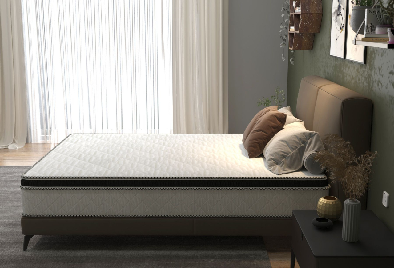 Saltea cu arcuri SomnART FERMO 100x200, înălțime 30 cm, superortopedică, husă matlasată, duritate extra ferma [4]