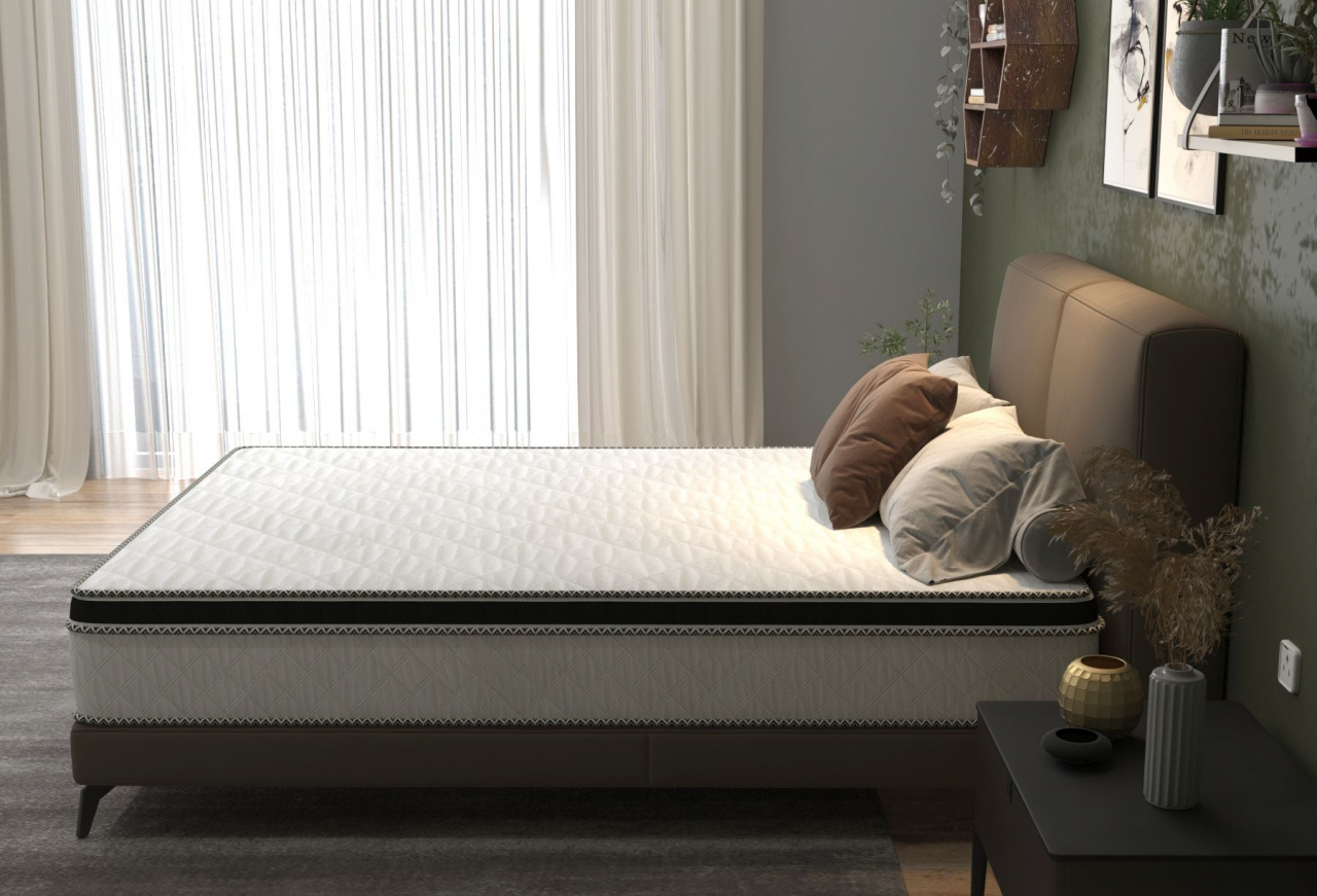 Saltea cu arcuri SomnART FERMO 120x200, înălțime 30 cm, superortopedica, husă matlasată, duritate extra ferma [3]