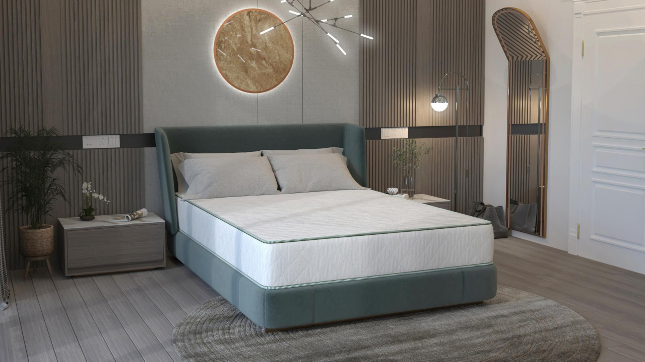 Saltea cu arcuri SomnART LETTO Plus 180x200, înălțime 24 cm, ortopedică, husă matlasată, duritate tare [4]