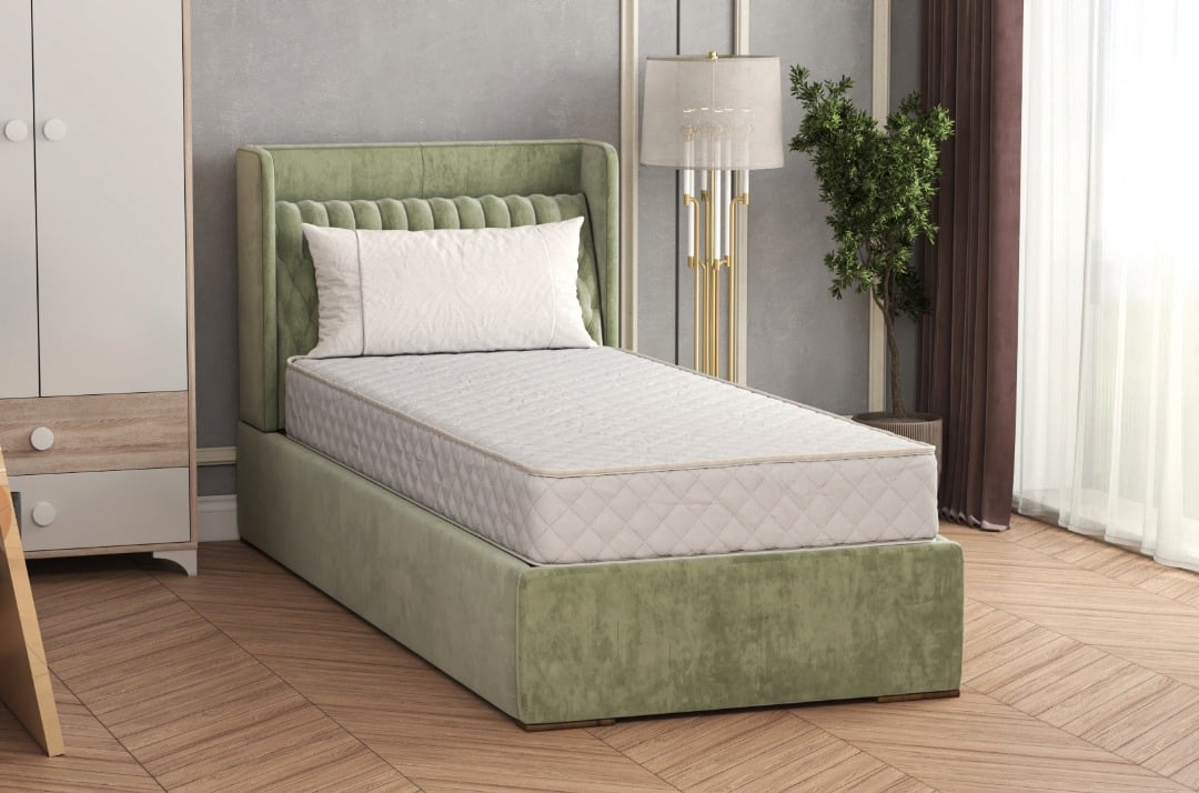 Saltea cu arcuri Somnia® 90x200, inaltime 20 cm, ortopedica, husa matlasata, duritate medie [1]
