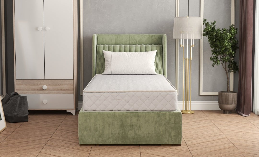 Saltea cu arcuri Somnia® 90x200, inaltime 20 cm, ortopedica, husa matlasata, duritate medie [3]