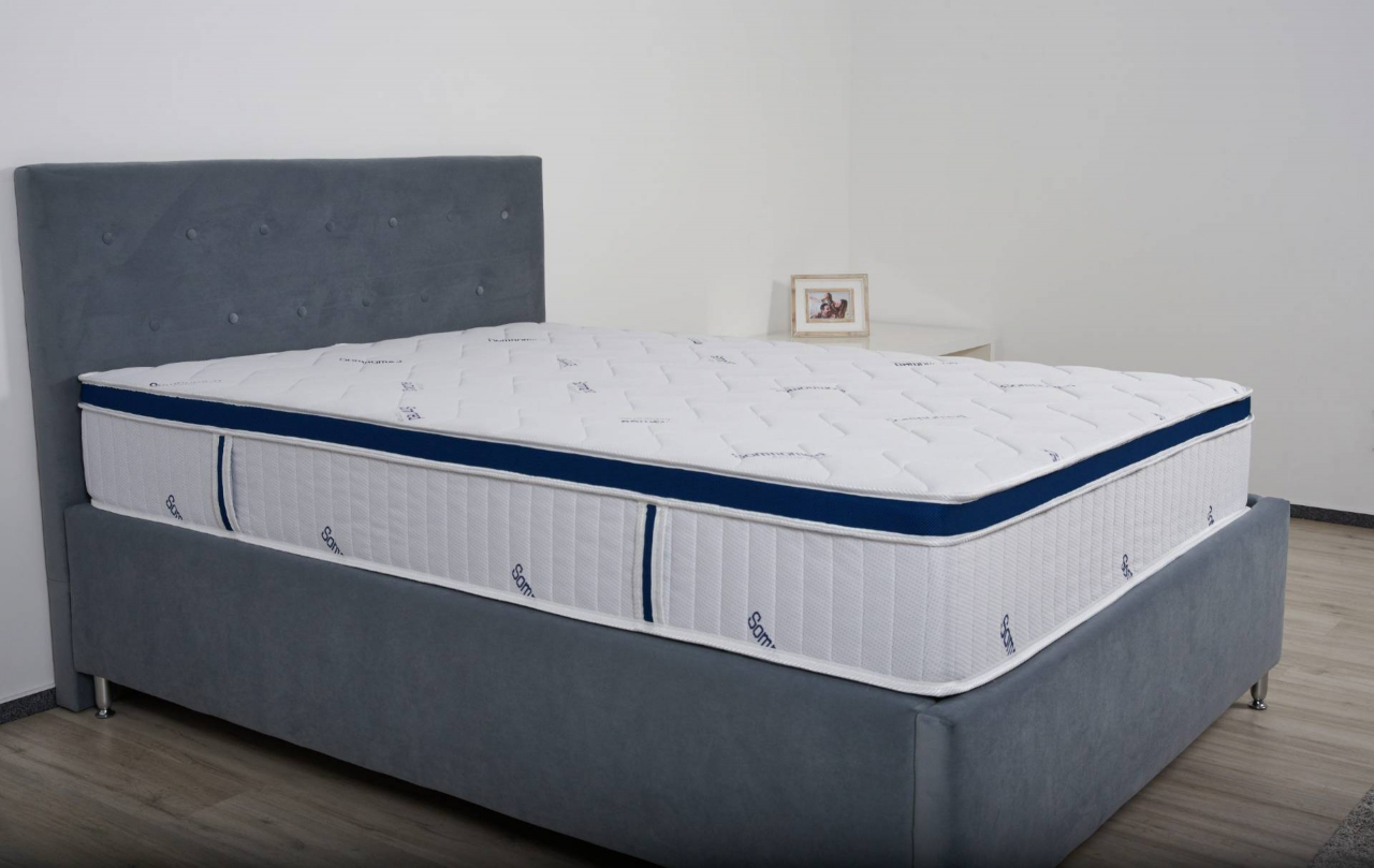 Saltea cu arcuri Somnomed Complete Care 4Family 160x200, înălțime 26 cm, spumă cu memorie, husa tratament antifungic, fermitate mediu-tare, sistem aerisire 3D [6]