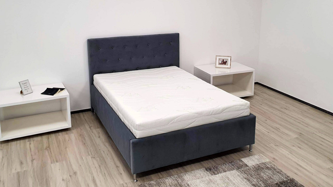 Saltea cu memorie 3D Somnart Memory Bambus 140x200, înălțime 16 cm, husă cu bambus lavabilă și detașabilă cu fermoar, mânere, fermitate medie [6]