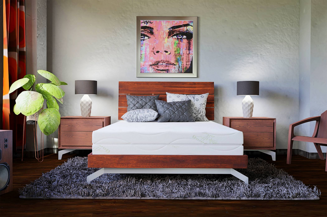 Saltea cu memorie 3D Somnart Memory Bambus 140x200, înălțime 16 cm, husă cu bambus lavabilă și detașabilă cu fermoar, mânere, fermitate medie [3]