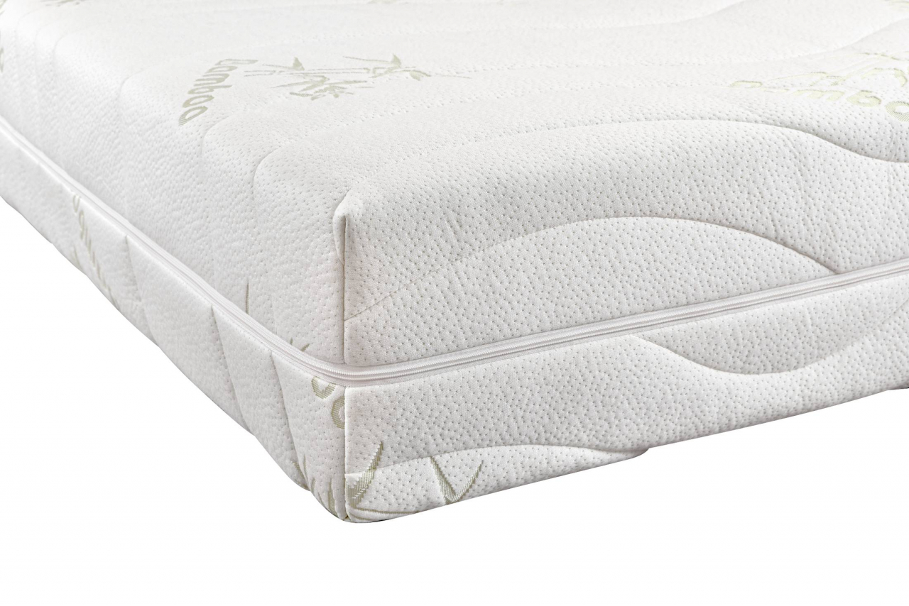 Saltea cu memorie 3D Somnart Memory Bambus 140x200, înălțime 16 cm, husă cu bambus lavabilă și detașabilă cu fermoar, mânere, fermitate medie [10]