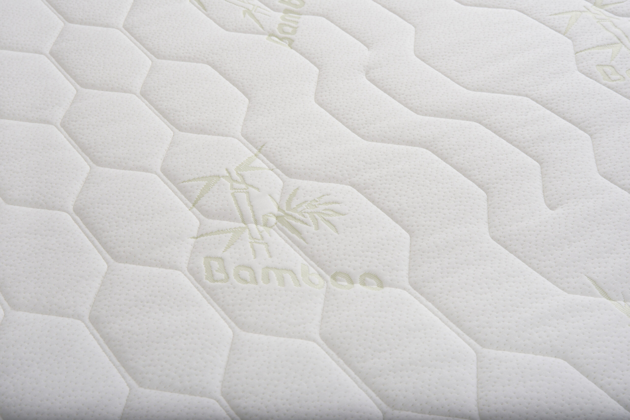 Saltea cu memorie si arcuri Bambus Super Confort Pocket Multilayer 140x200, inaltime 25 cm, husa matlasata, sistem 3D, manere, fermitate medie [9]