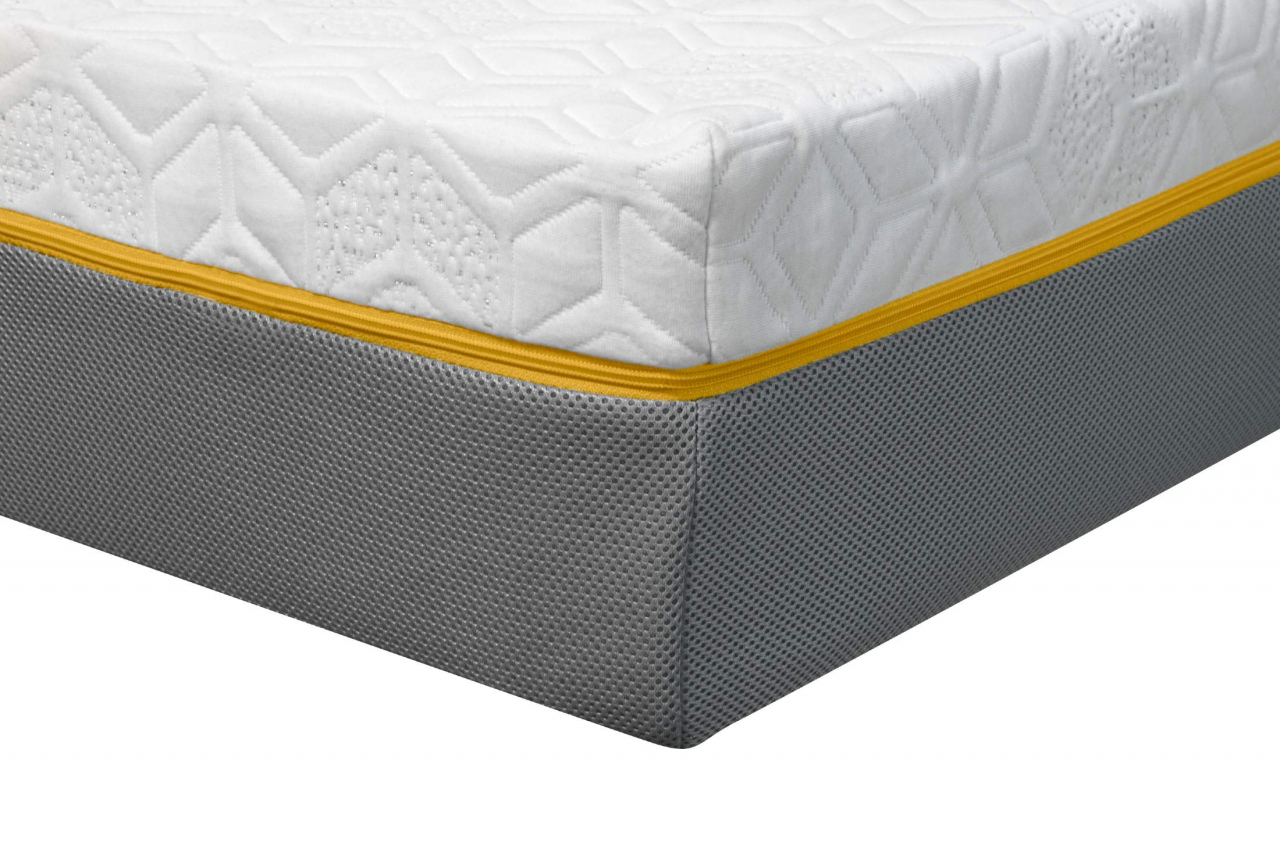 Saltea cu memorie și arcuri individuale Somnexpert Silver Evolution Pocket Spring 90x200, înălțime 24 cm, husă detașabilă, fermitate medie [7]