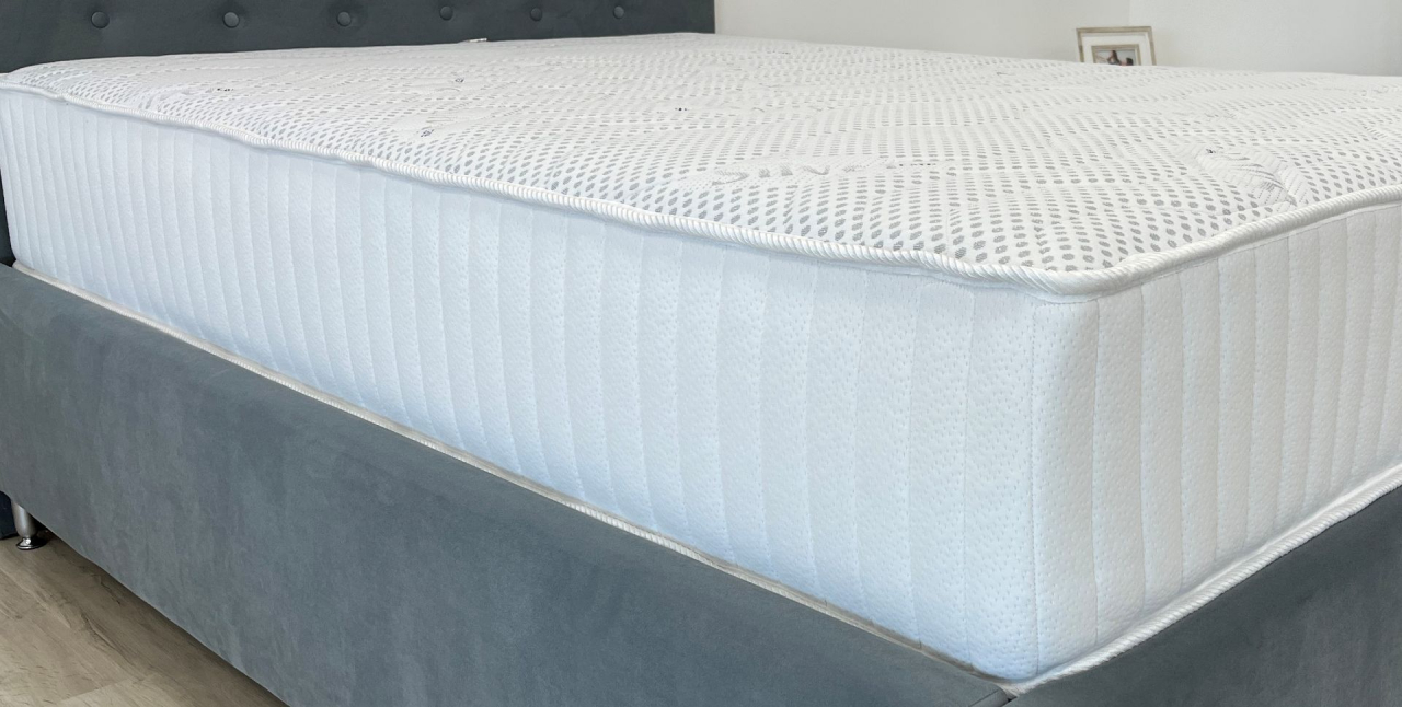 Saltea cu memorie si arcuri Silver Evolution Pocket Spring, Horeca, 180x200, inaltime 30 cm, husa cu ioni de argint, fermitate ridicata [11]
