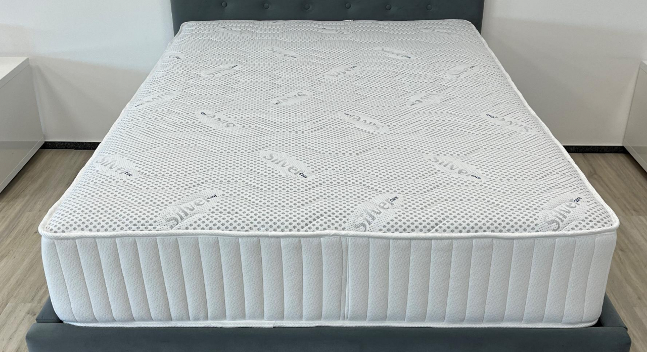 Saltea cu memorie si arcuri Silver Evolution Pocket Spring, Horeca, 180x200, inaltime 30 cm, husa cu ioni de argint, fermitate ridicata [10]
