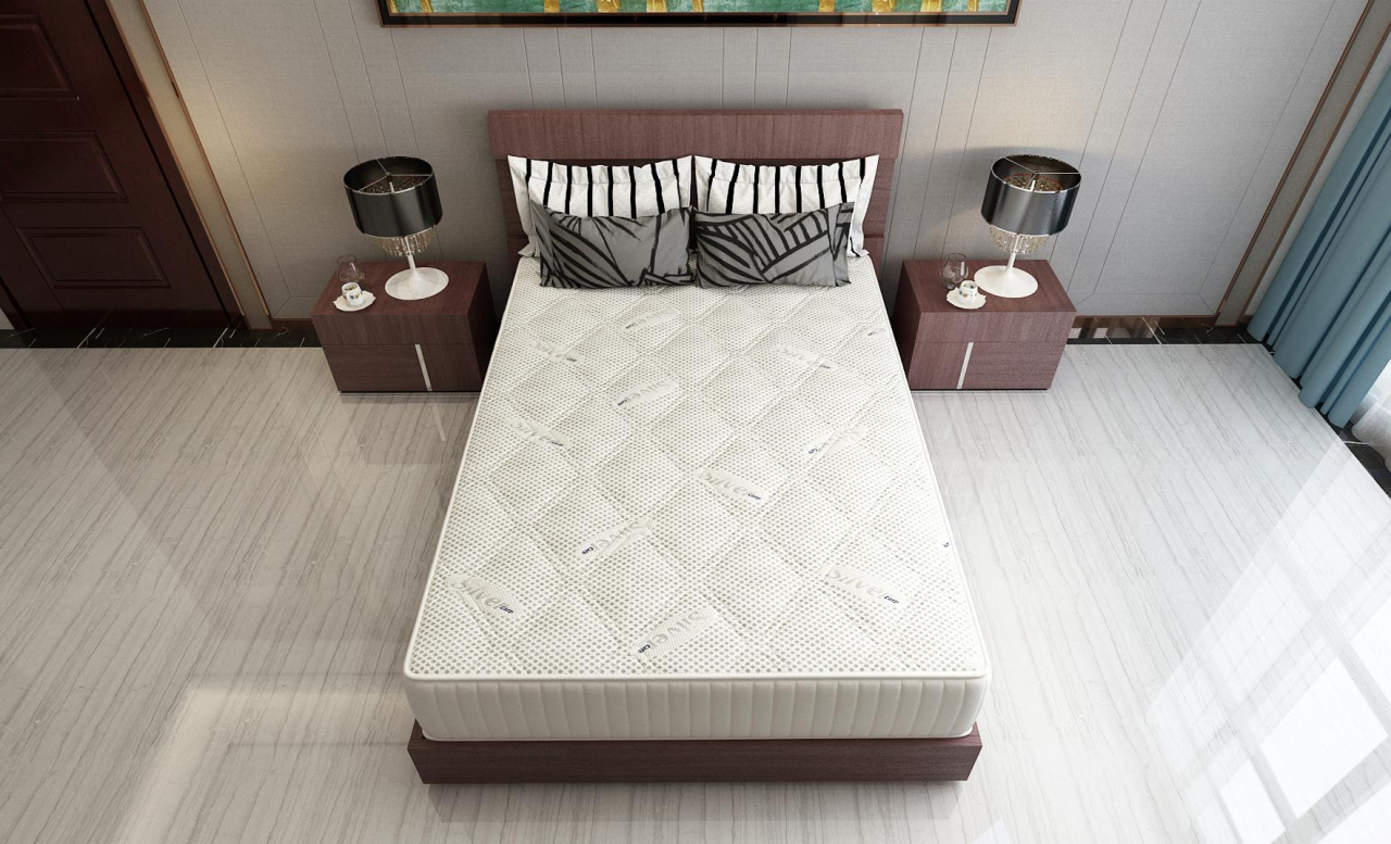 Saltea cu memorie si arcuri Silver Evolution Pocket Spring, Horeca, 140x200, inaltime 30 cm, husa cu ioni de argint, fermitate ridicata [3]