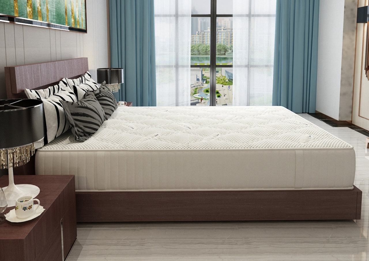 Saltea cu memorie si arcuri Silver Evolution Pocket Spring, Horeca, 200x200, inaltime 30 cm, husa cu ioni de argint, fermitate ridicata [5]
